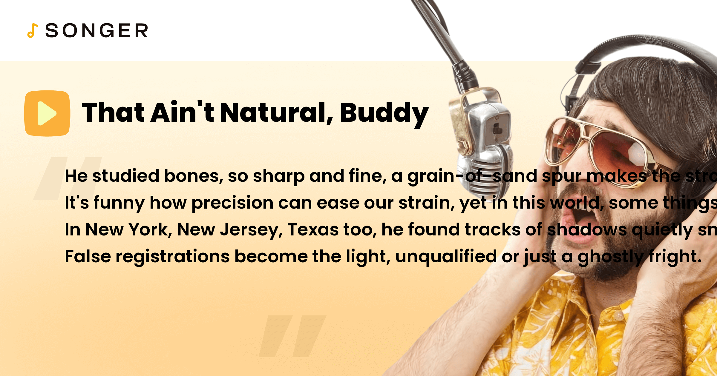 That Ain't Natural, Buddy